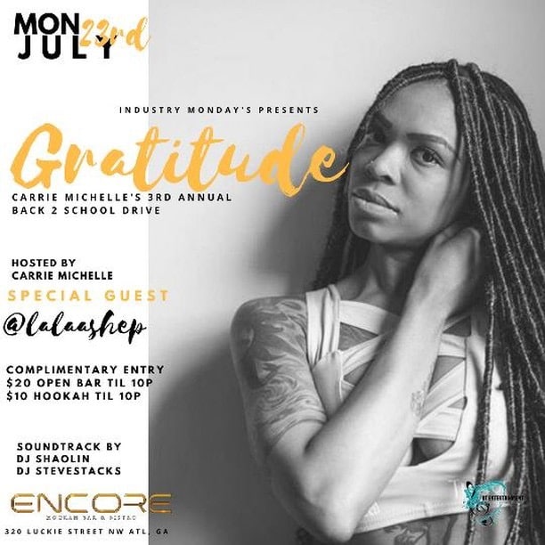 Back To School Drive @ Encore (Lalaa Shepard of The Progress Report)